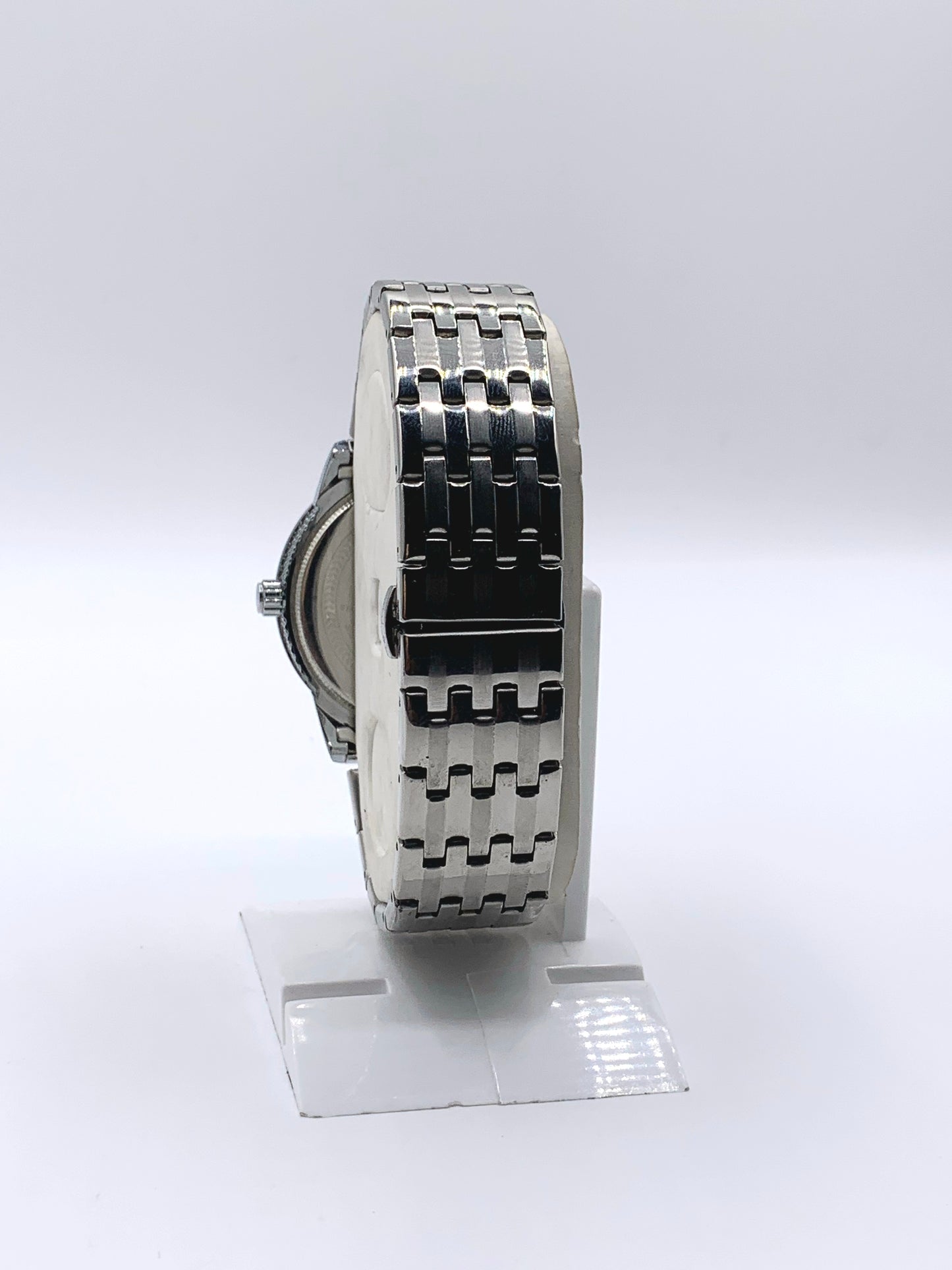 TICAO Men's Stainless Steel Watch with Light Blue Dial and Date Display